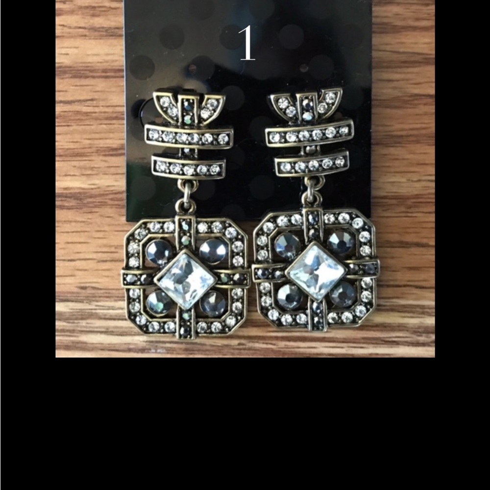 Crystal Drop Statement Earrings - Go